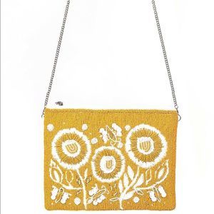 Floral Beaded Crossbody